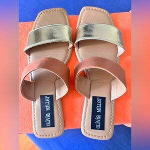 Olivia Miller Macie Double Strap Sandals